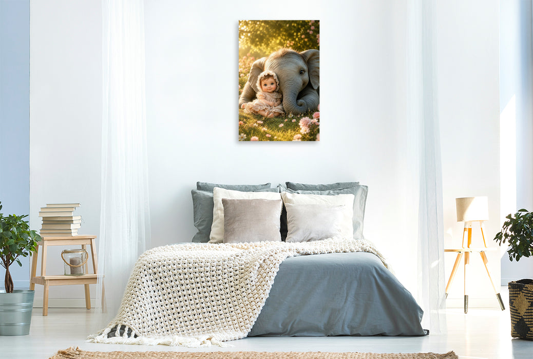 Premium Textil-Leinwand Seite an Seite