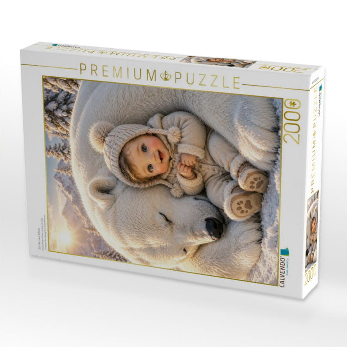 Ein Herz aus Schnee - CALVENDO Foto-Puzzle'
