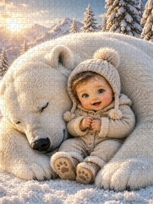 Ein Herz aus Schnee - CALVENDO Foto-Puzzle'