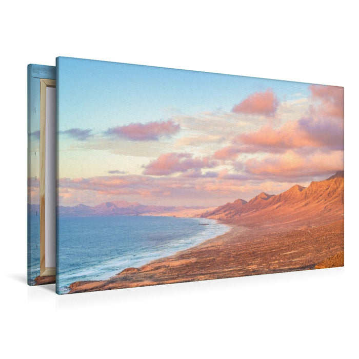 Premium Textil-Leinwand Mirador de Cofete auf Fuerteventura