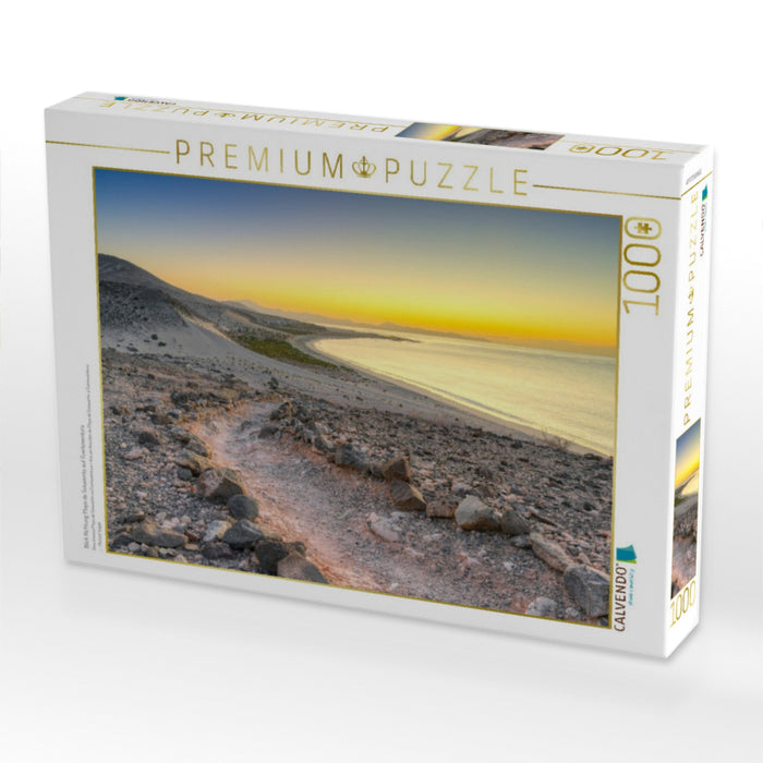 Blick Richtung Playa de Sotavento auf Fuerteventura - CALVENDO Foto-Puzzle'