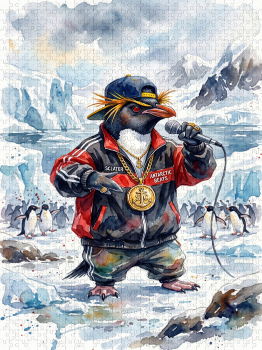 Pinguin als Rapper - CALVENDO Foto-Puzzle'