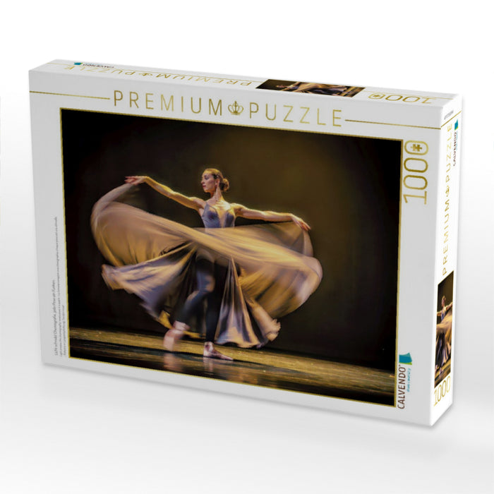 Licht schreibt Choreografie, jede Pose ein Funken. - CALVENDO Foto-Puzzle'