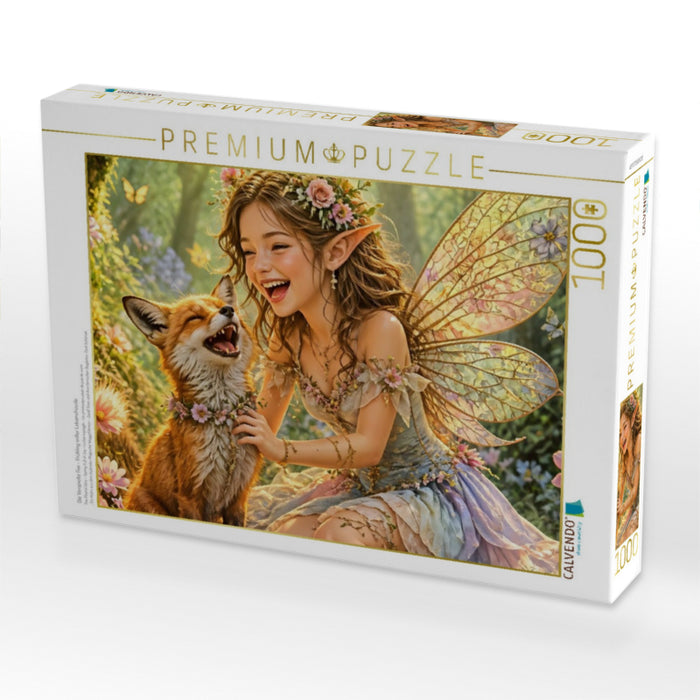 Die Verspielte Fee - Frühling voller Lebensfreude - CALVENDO Foto-Puzzle'