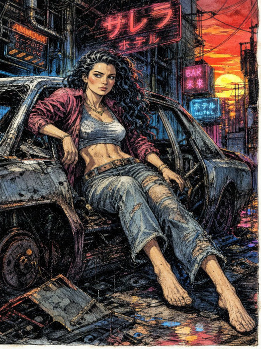 Scarlet - Rast im Wrack - CALVENDO Foto-Puzzle'