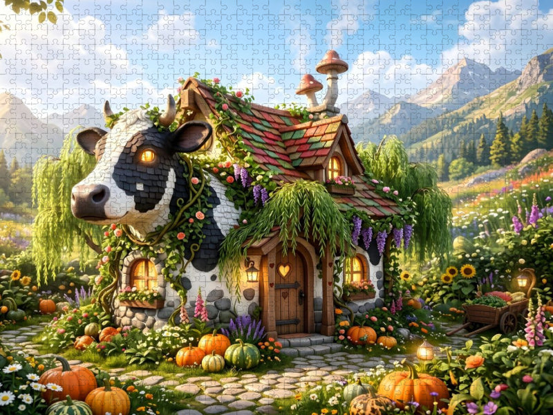 Die Weide-Villa - CALVENDO Foto-Puzzle'