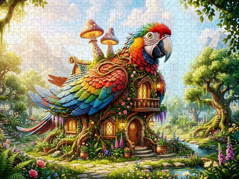 Die plappernde Villa - CALVENDO Foto-Puzzle'