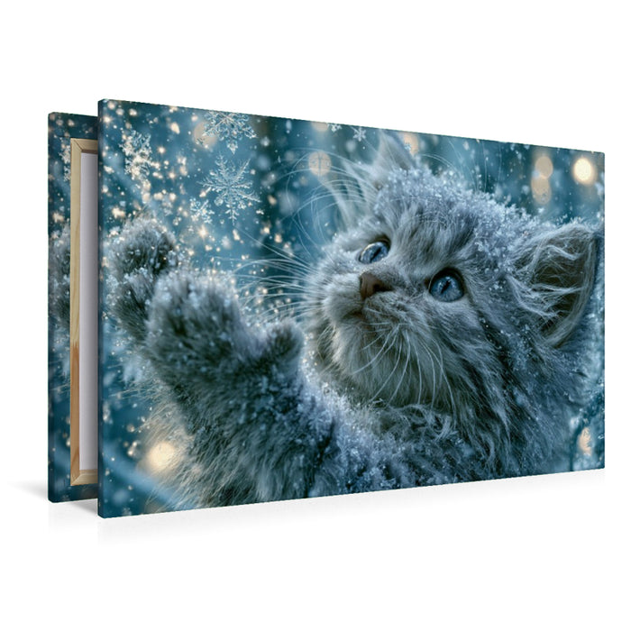 Premium Textil-Leinwand Winterzauber entdecken