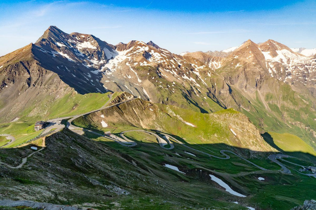Premium Textil-Leinwand Ausblick von der Edelweißspitze