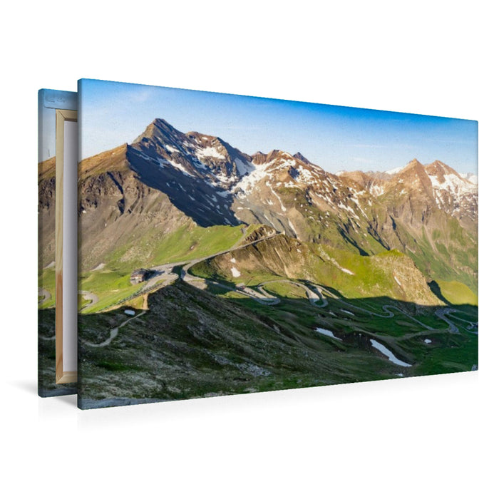 Premium Textil-Leinwand Ausblick von der Edelweißspitze