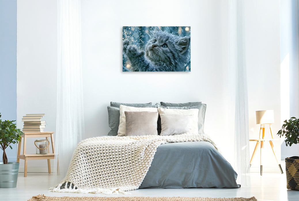 Premium Textil-Leinwand Winterzauber entdecken