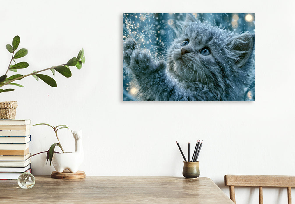 Premium Textil-Leinwand Winterzauber entdecken