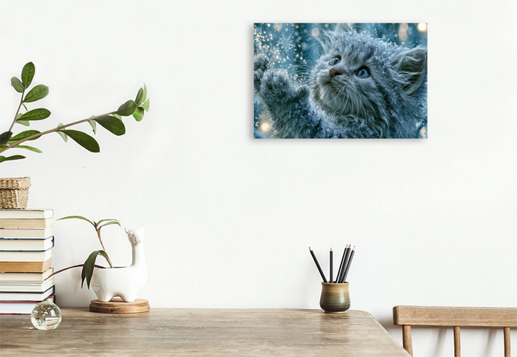 Premium Textil-Leinwand Winterzauber entdecken
