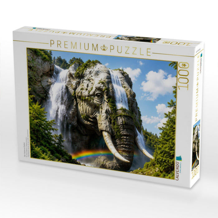 Der steinerne Elefant - CALVENDO Foto-Puzzle'