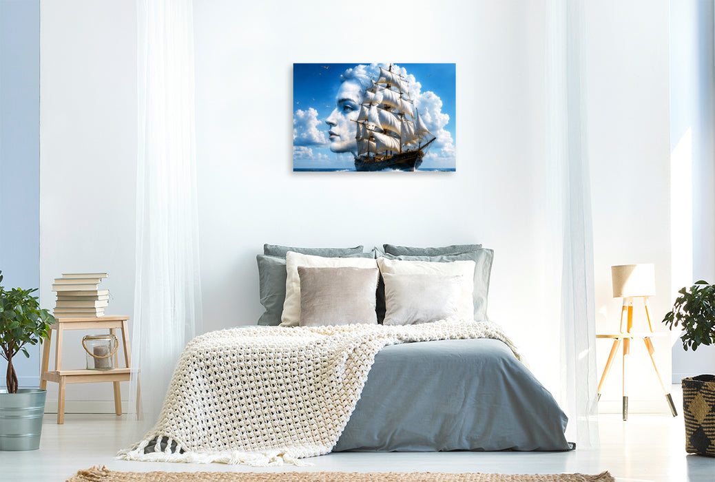 Premium Textil-Leinwand Die Hüterin der Winde