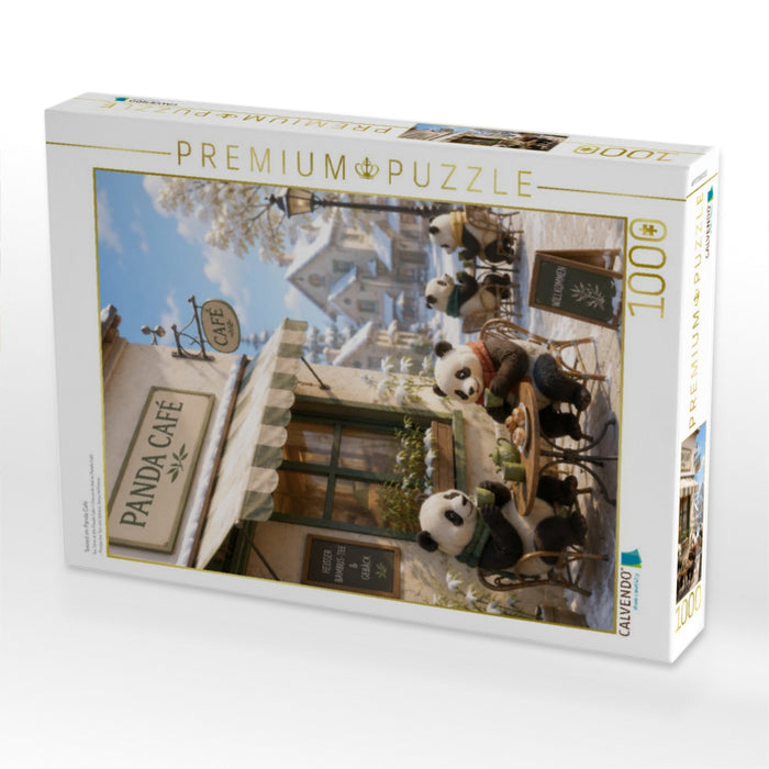 Teezeit im Panda Café - CALVENDO Foto-Puzzle'