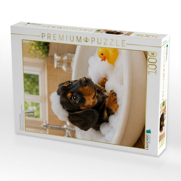 Schaumbad für kleine Pfoten - CALVENDO Foto-Puzzle'