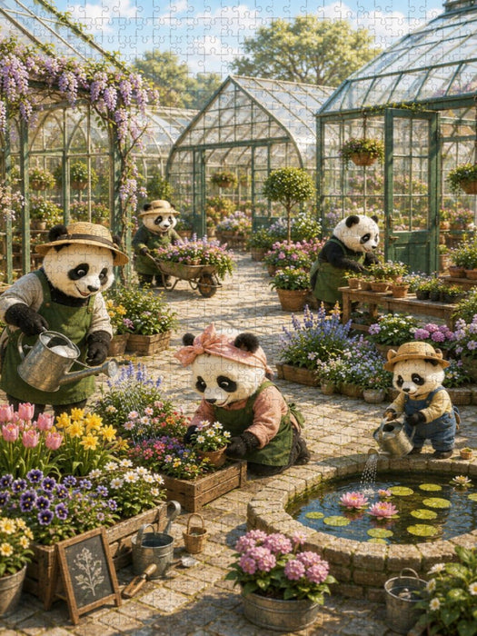 Die Gärten der Pandas - CALVENDO Foto-Puzzle'