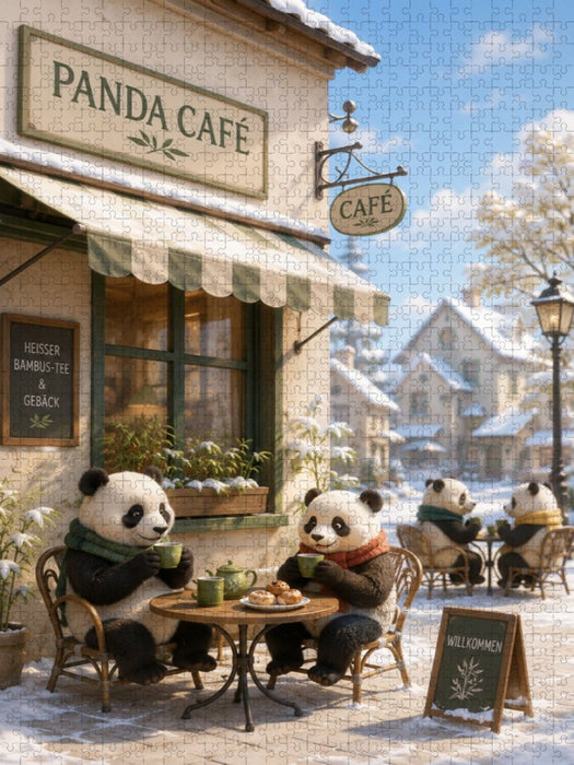 Teezeit im Panda Café - CALVENDO Foto-Puzzle'