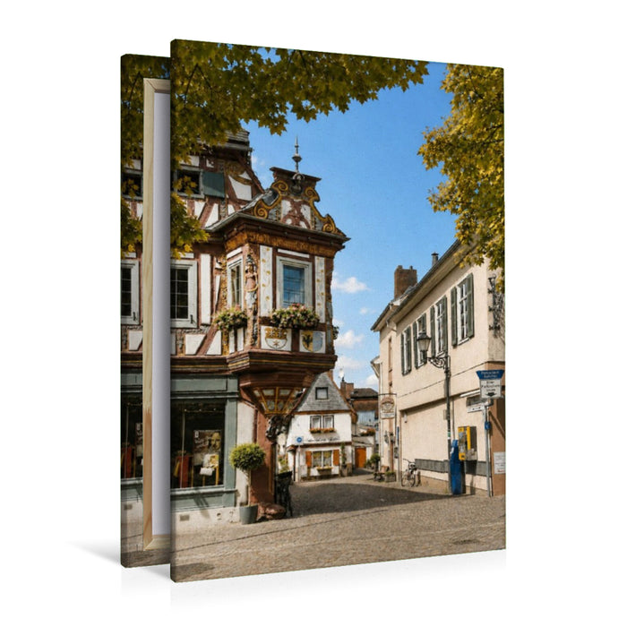 Premium Textil-Leinwand Aschaffenburger Straße Tourist Info