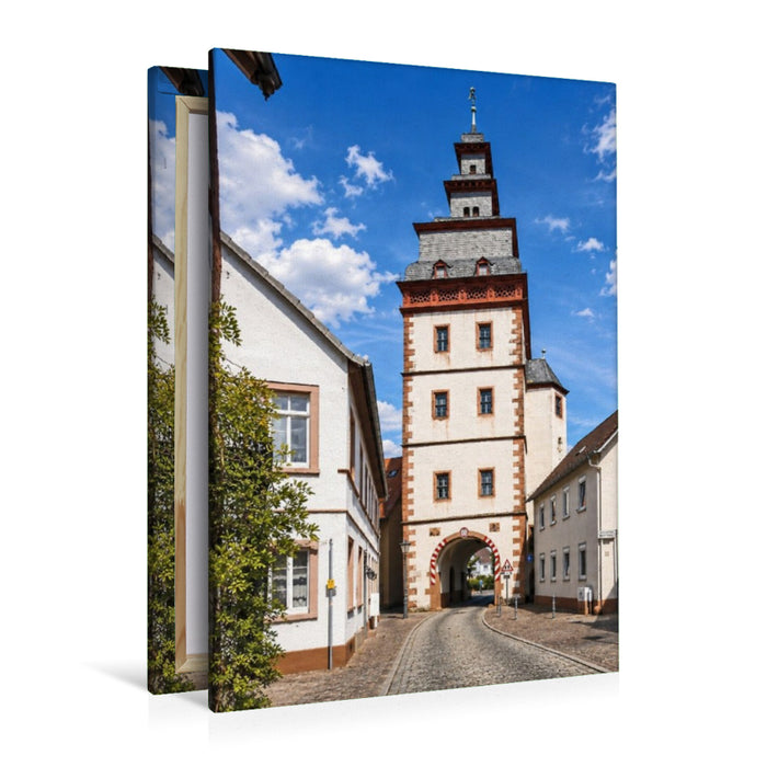Premium Textil-Leinwand Steinheimer Torturm