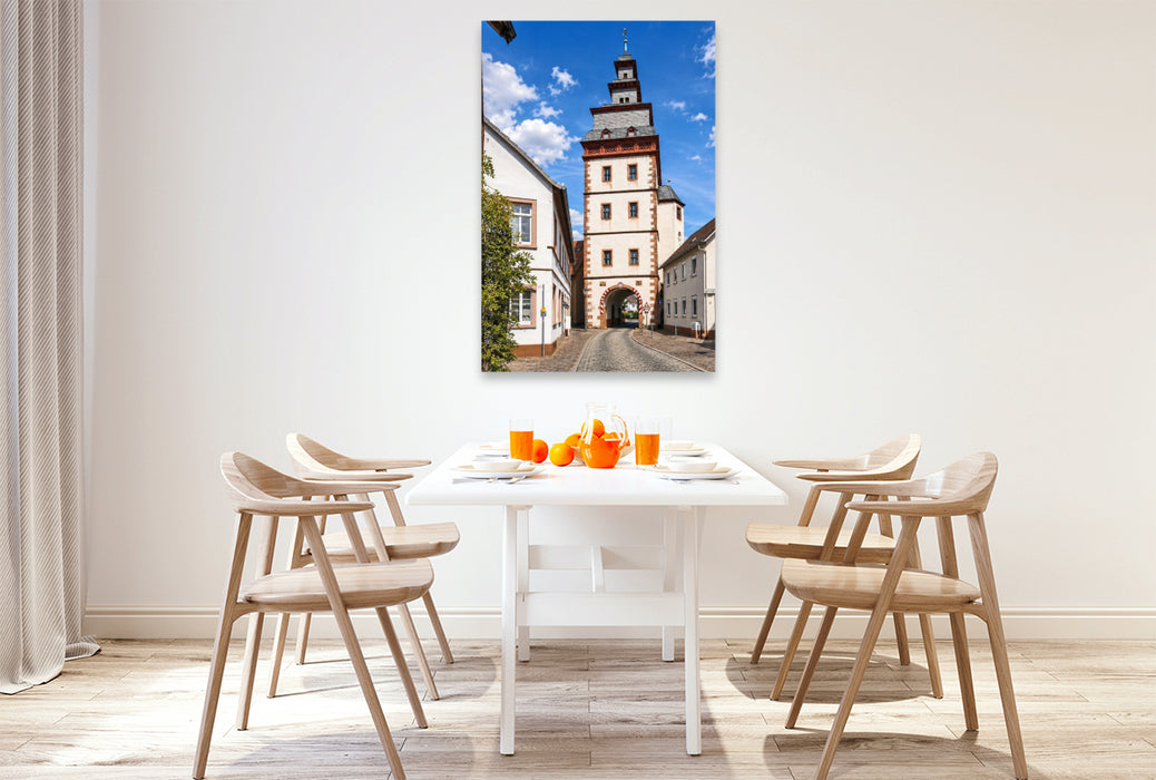 Premium Textil-Leinwand Steinheimer Torturm