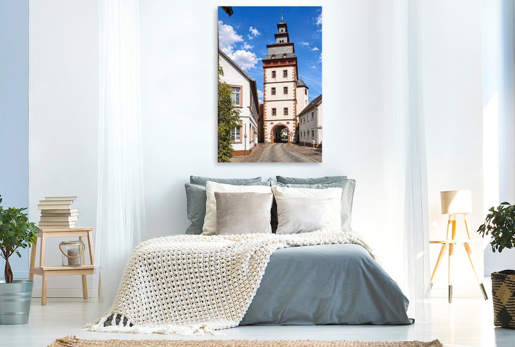 Premium Textil-Leinwand Steinheimer Torturm