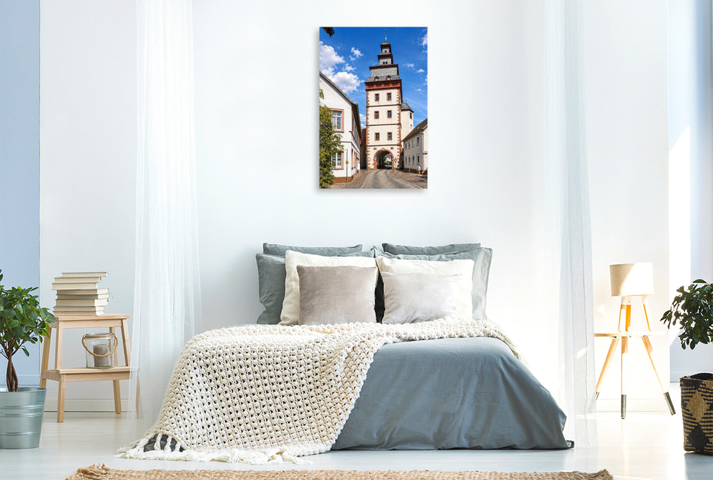 Premium Textil-Leinwand Steinheimer Torturm