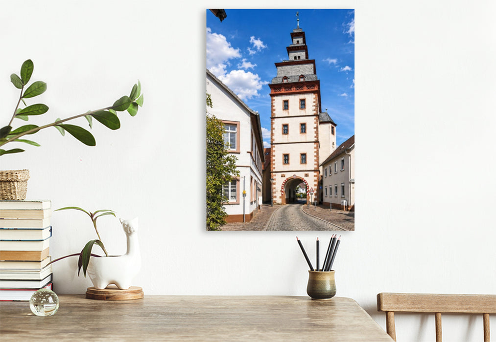Premium Textil-Leinwand Steinheimer Torturm