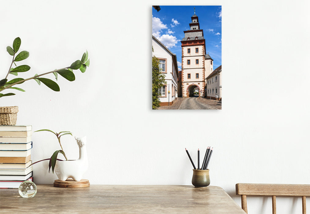 Premium Textil-Leinwand Steinheimer Torturm