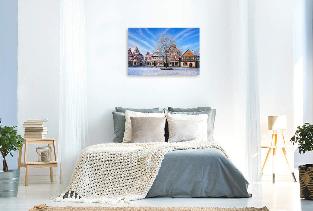 Premium Textil-Leinwand Marktplatz