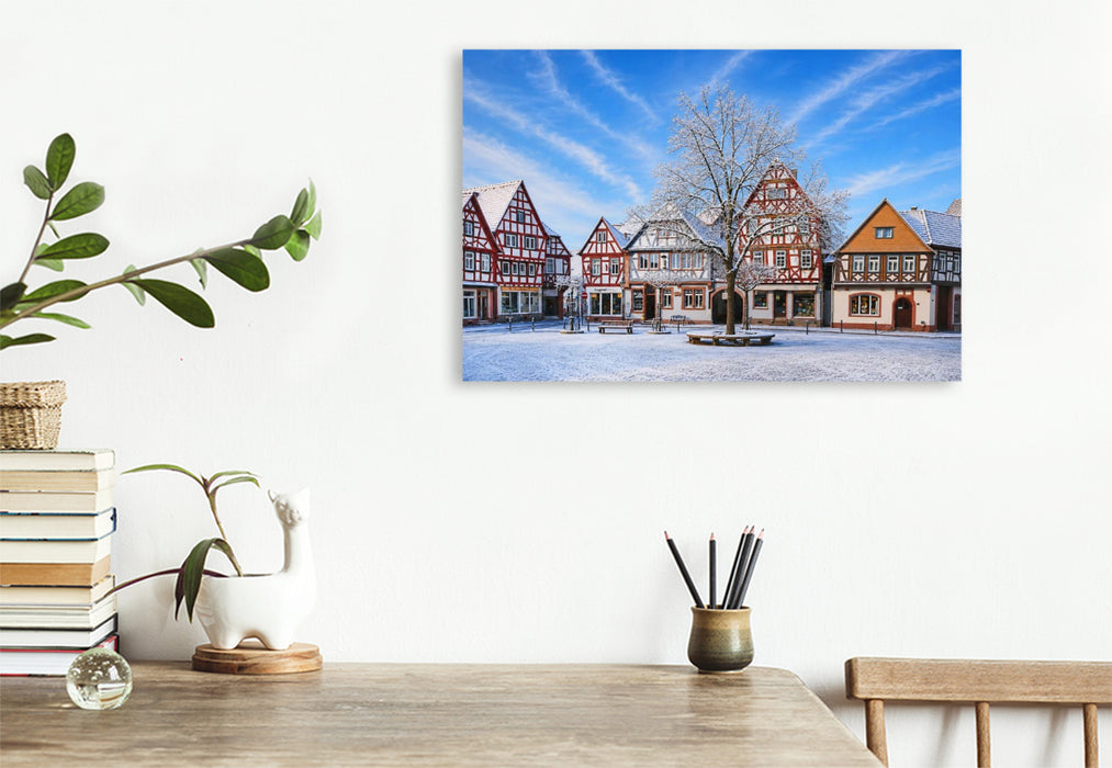 Premium Textil-Leinwand Marktplatz