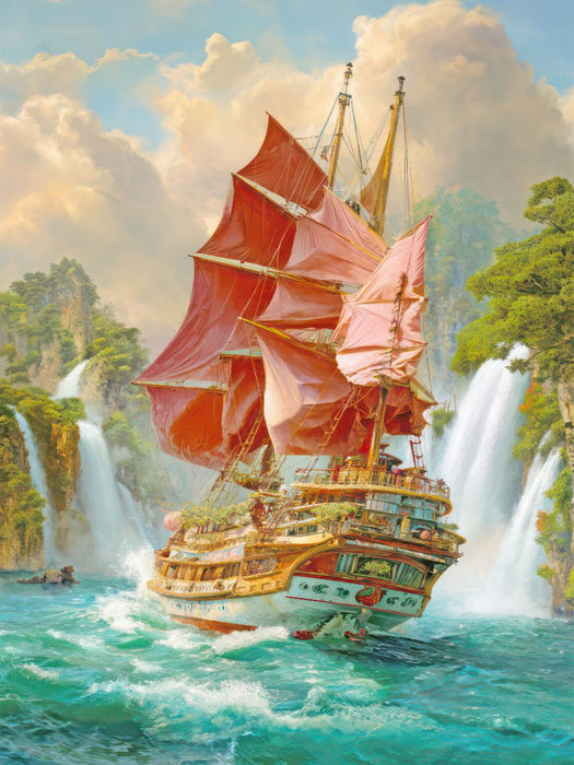 Steampunk Segelboote - CALVENDO Foto-Puzzle'