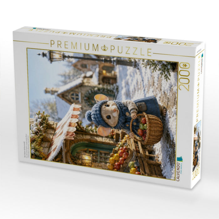 Der kleine Wintermarkt - CALVENDO Foto-Puzzle'