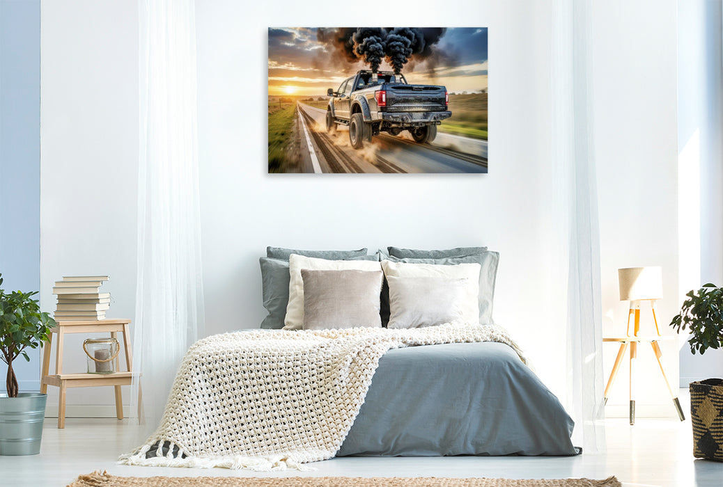 Premium Textil-Leinwand Kompression mit Charakter, nicht für zarte Gemüter.