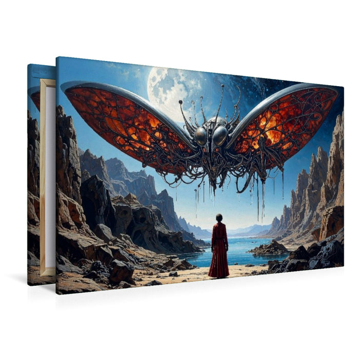 Premium Textil-Leinwand Hüter der Nacht
