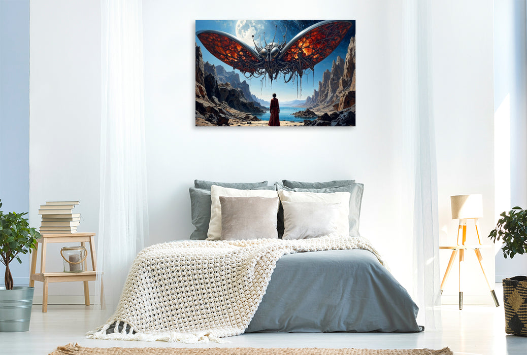 Premium Textil-Leinwand Hüter der Nacht