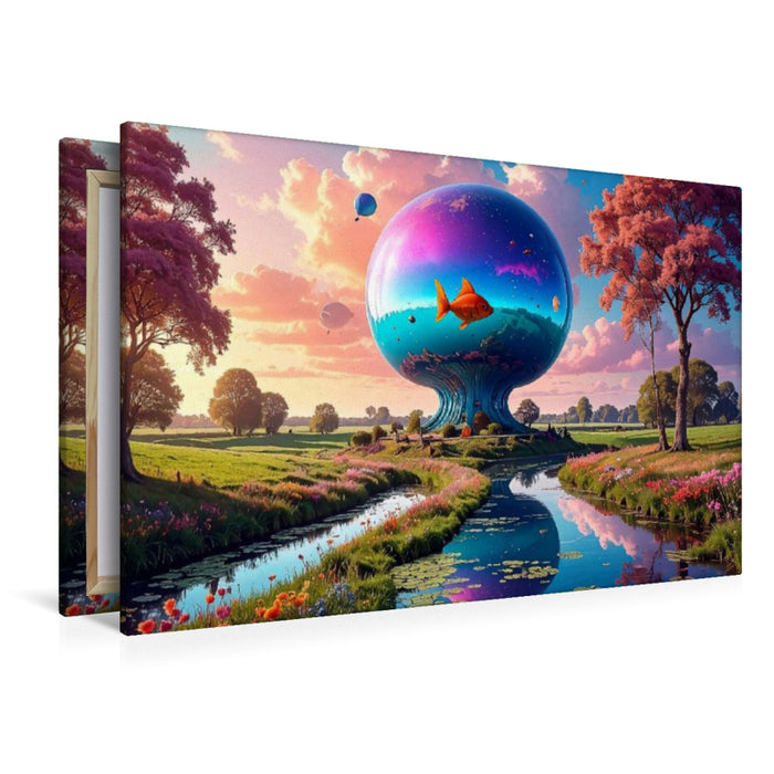 Premium Textil-Leinwand Gefangener Frühling