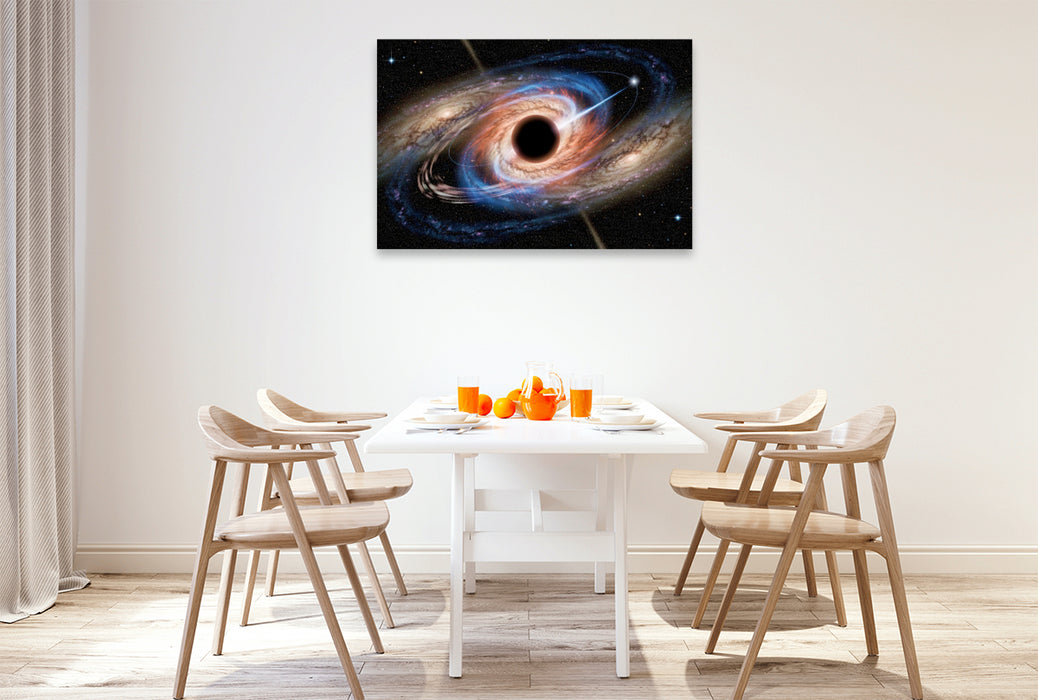 Premium Textil-Leinwand Ein Motiv aus dem Kalender Sagittarius A Stern