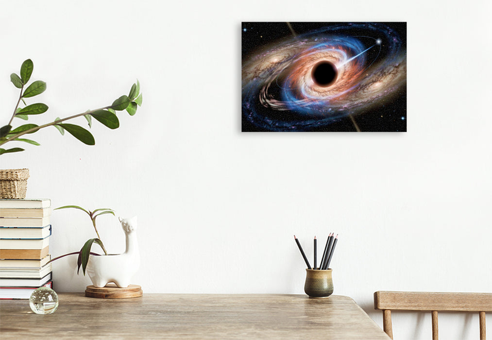 Premium Textil-Leinwand Ein Motiv aus dem Kalender Sagittarius A Stern