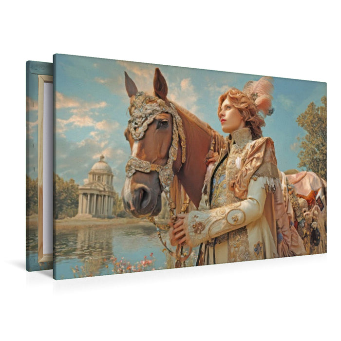 Premium Textil-Leinwand Barockzeit