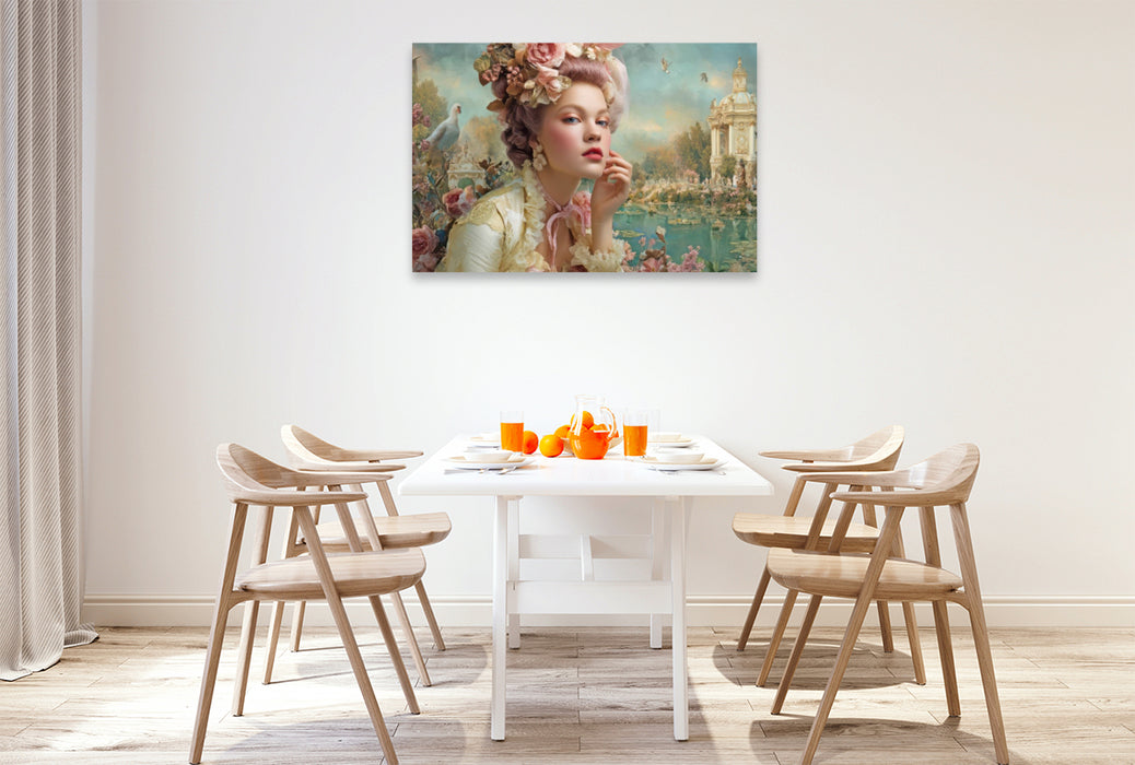 Premium Textil-Leinwand Barockzeit