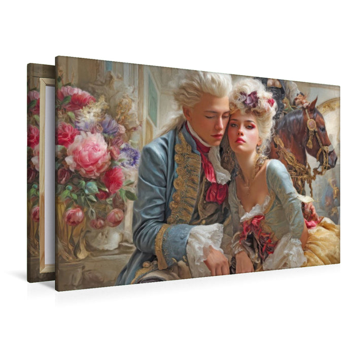 Premium Textil-Leinwand Barockzeit