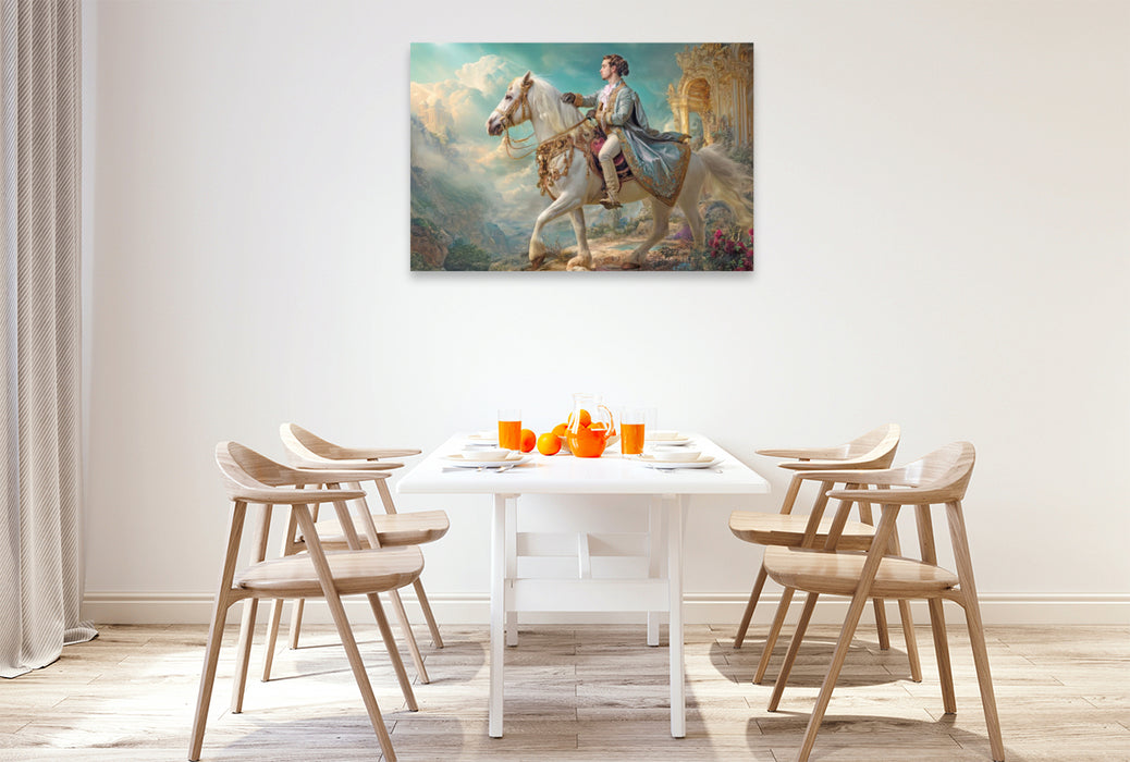 Premium Textil-Leinwand Barockzeit