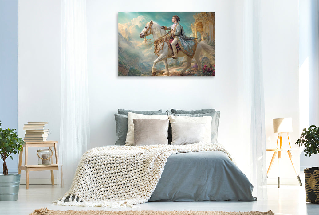 Premium Textil-Leinwand Barockzeit