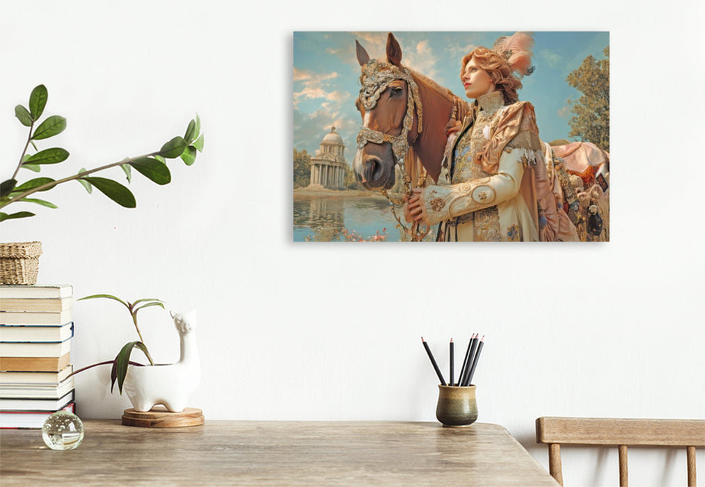 Premium Textil-Leinwand Barockzeit