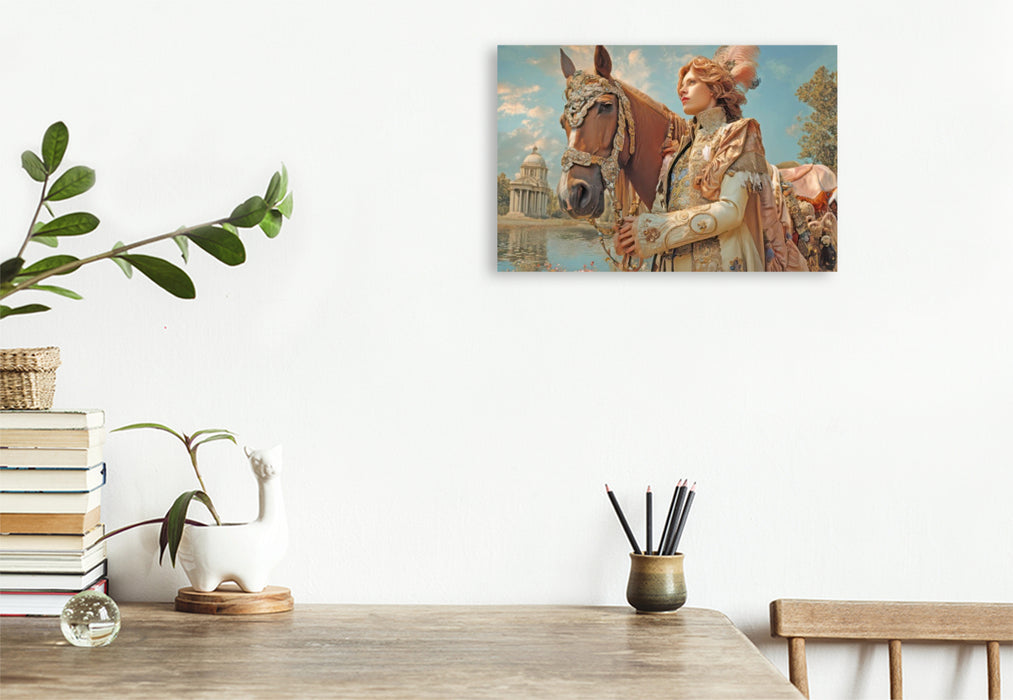 Premium Textil-Leinwand Barockzeit