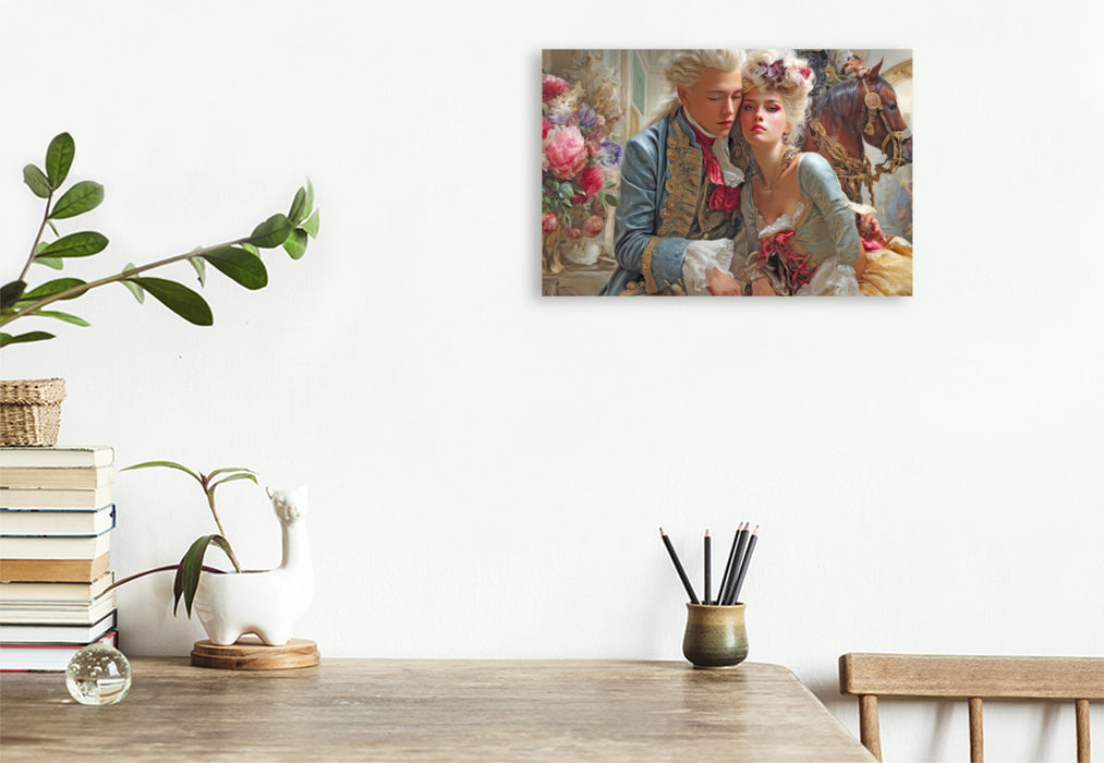Premium Textil-Leinwand Barockzeit