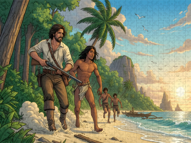 Die Rettung Freitags - CALVENDO Foto-Puzzle'
