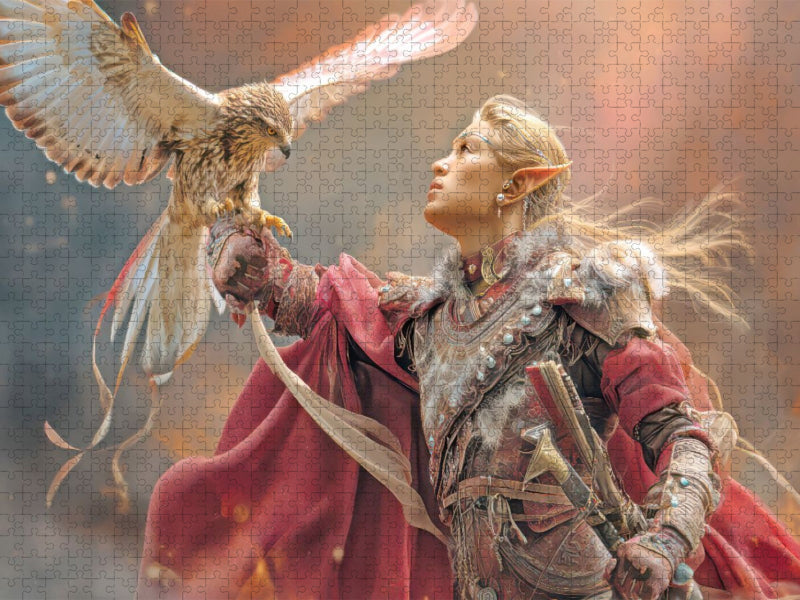 Elfen mit Tieren - CALVENDO Foto-Puzzle'